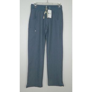 FIGS Scrubs Pants‎ Cargo Size 2X-Small Blue Heather Denim
